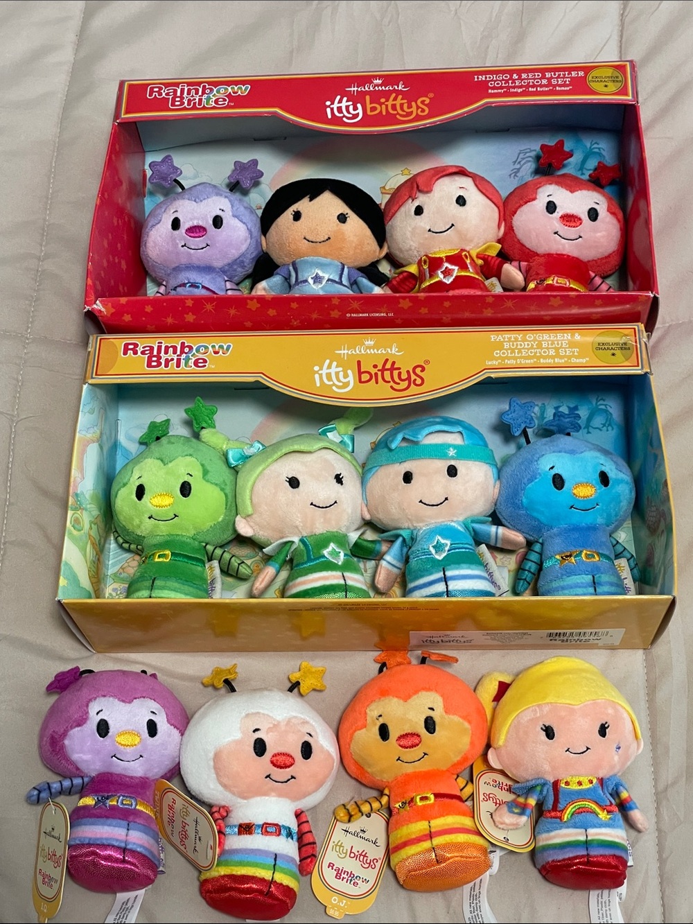 Hallmark Rainbow Brite Itty Bittys Plush Set - multicolor